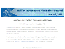 Tablet Screenshot of hiff.ca